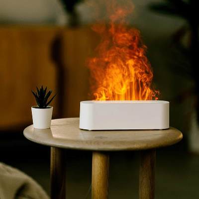 Diffuseur - EssentialDiffuserFlame™ - Blanc - SenteurZen