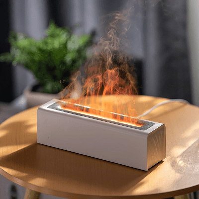 Diffuseur - EssentialDiffuserFlame™ - Blanc&Noir - SenteurZen