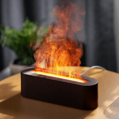 Diffuseur - EssentialDiffuserFlame™ - Noir - SenteurZen